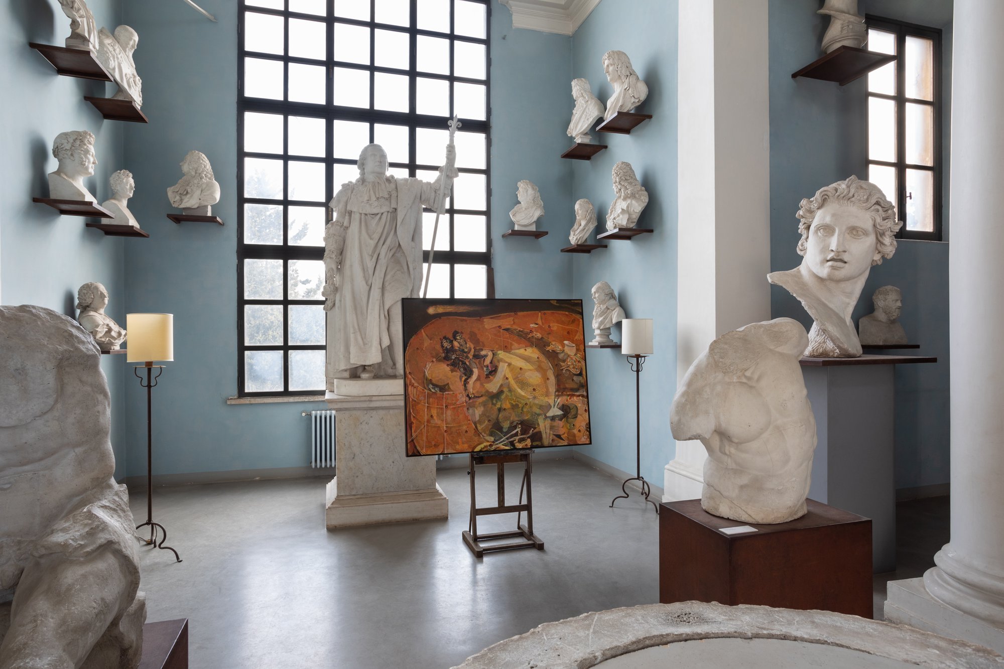 Installation view, Guglielmo Castelli, Guglielmo Castelli – Art Club #38, Curated by Pieropaolo Pancotto, Villa Medici, Rome