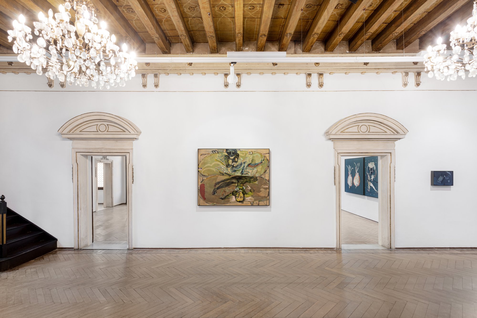 Installation view, Guglielmo Castelli, Improving Songs for Anxious Children, Istituzione Fondazione Bevilacqua la Masa, Venice, 2024