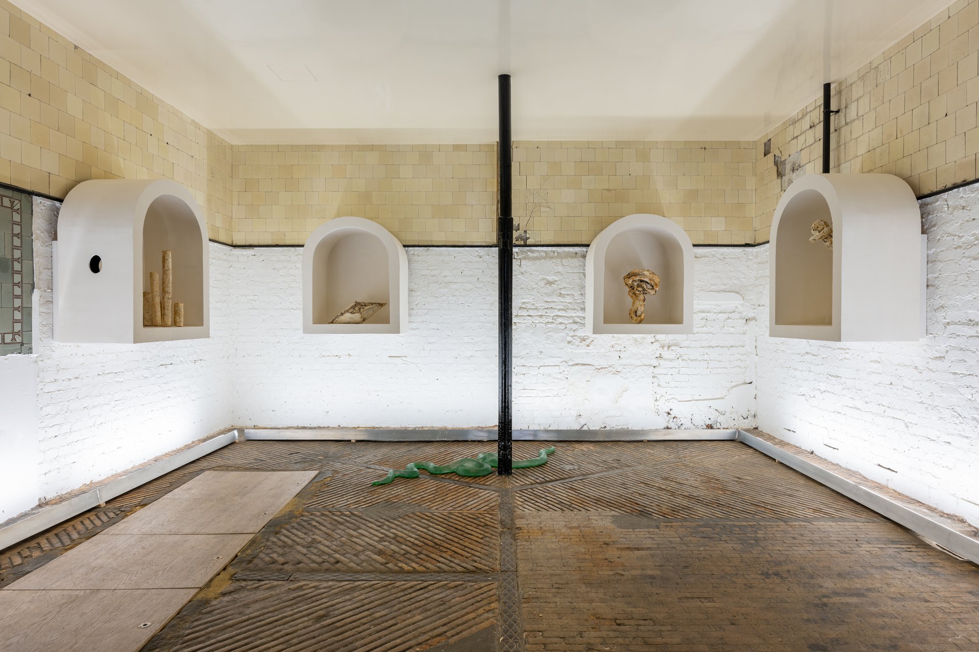 Installation view, Nour Mobarak, God’s Facsimiles, Rodeo, London, 2023