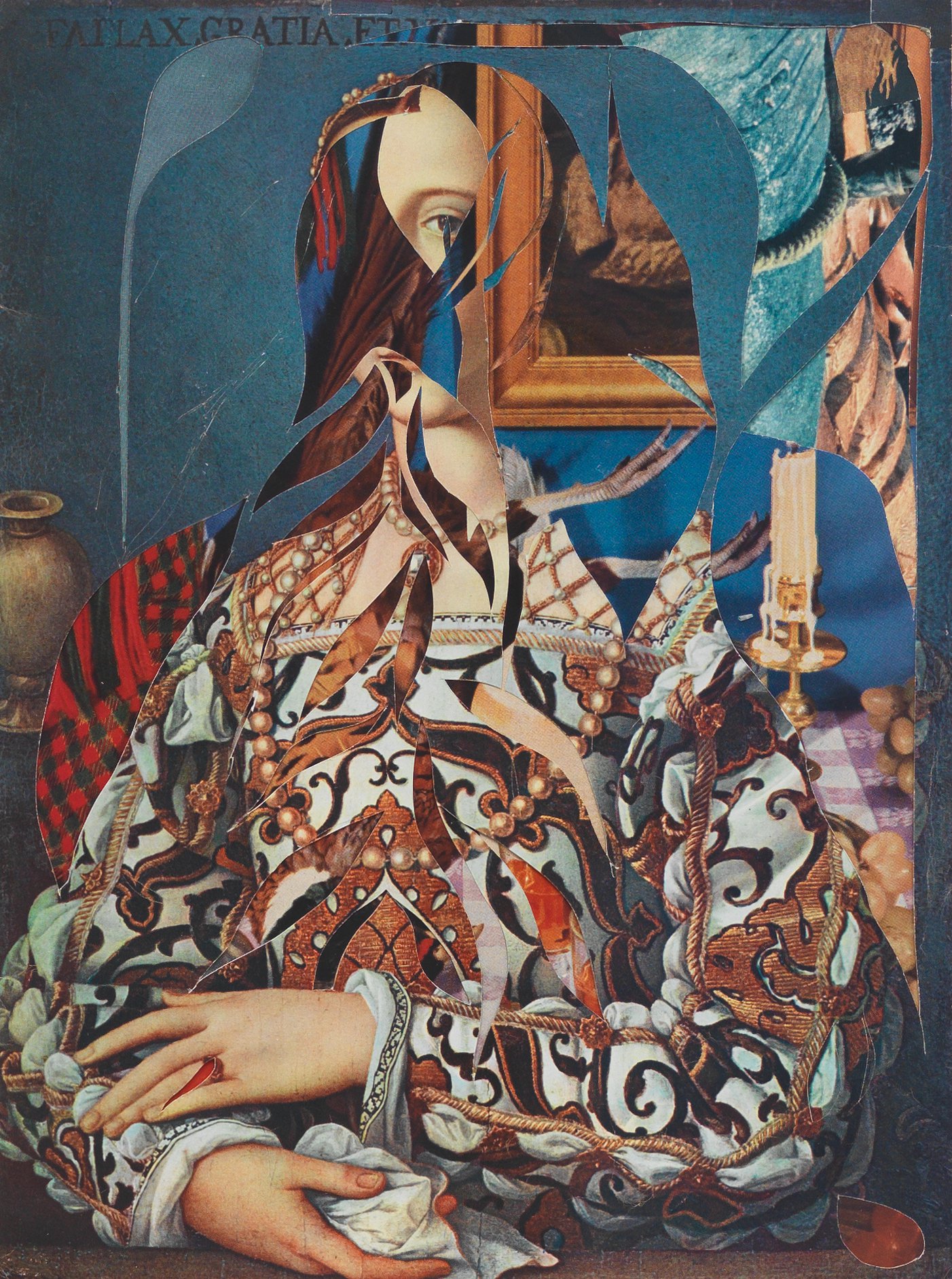 Haris Epaminonda, Untitled, framed paper collage, 52 x 42.5 cm framed (20 x 16.7 in framed), 2009