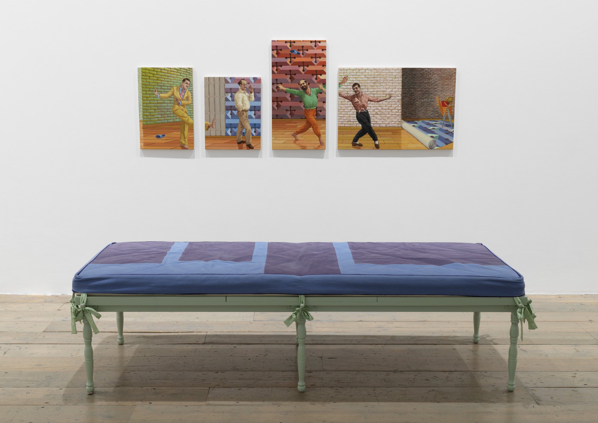 Lukas Duwenhögger, One Rehearsal For Four Plays, 1996. Installation View, Undoolay, Artists Space, New York, 2016