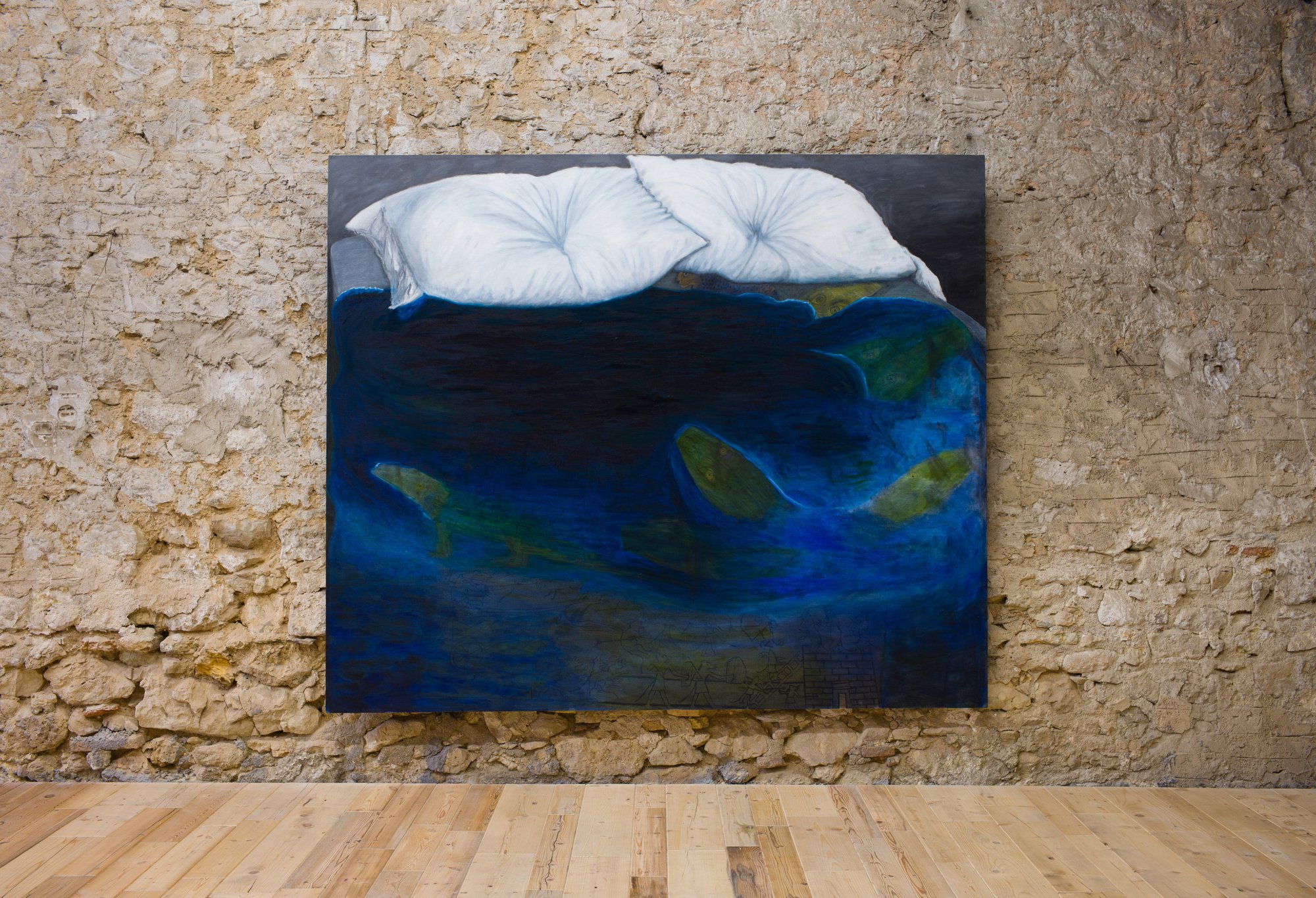 Leidy Churchman, Untitled, oil on linen, 259 x 218.5 cm (102 x 86 in), 2018