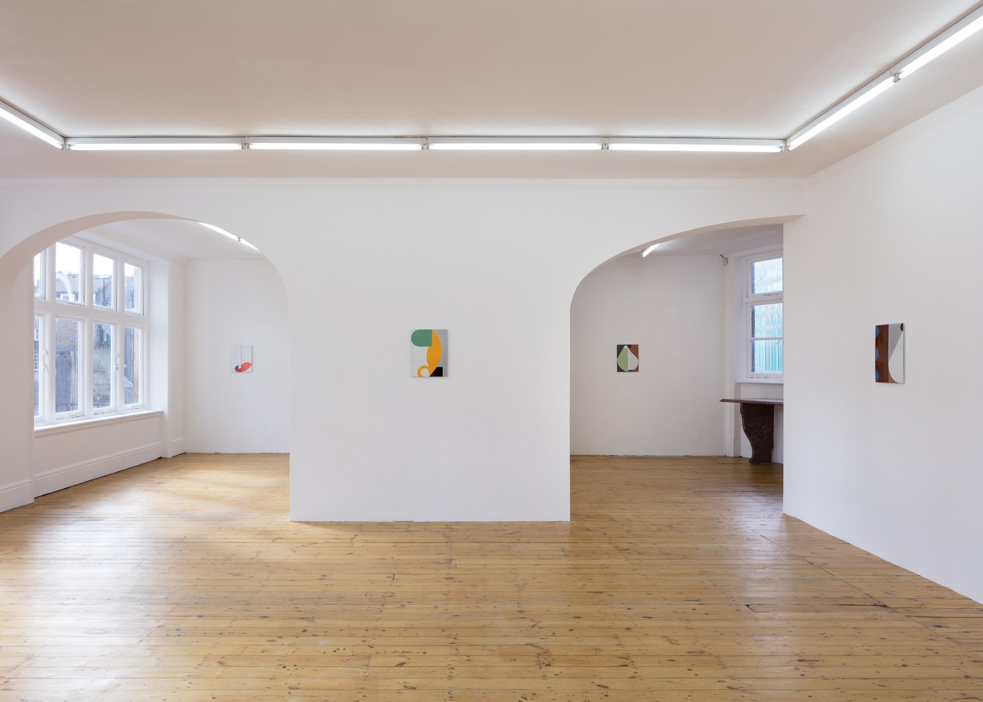Ulrike Müller, Installation view,The Walls Do Not Fall, Rodeo, London, 2019