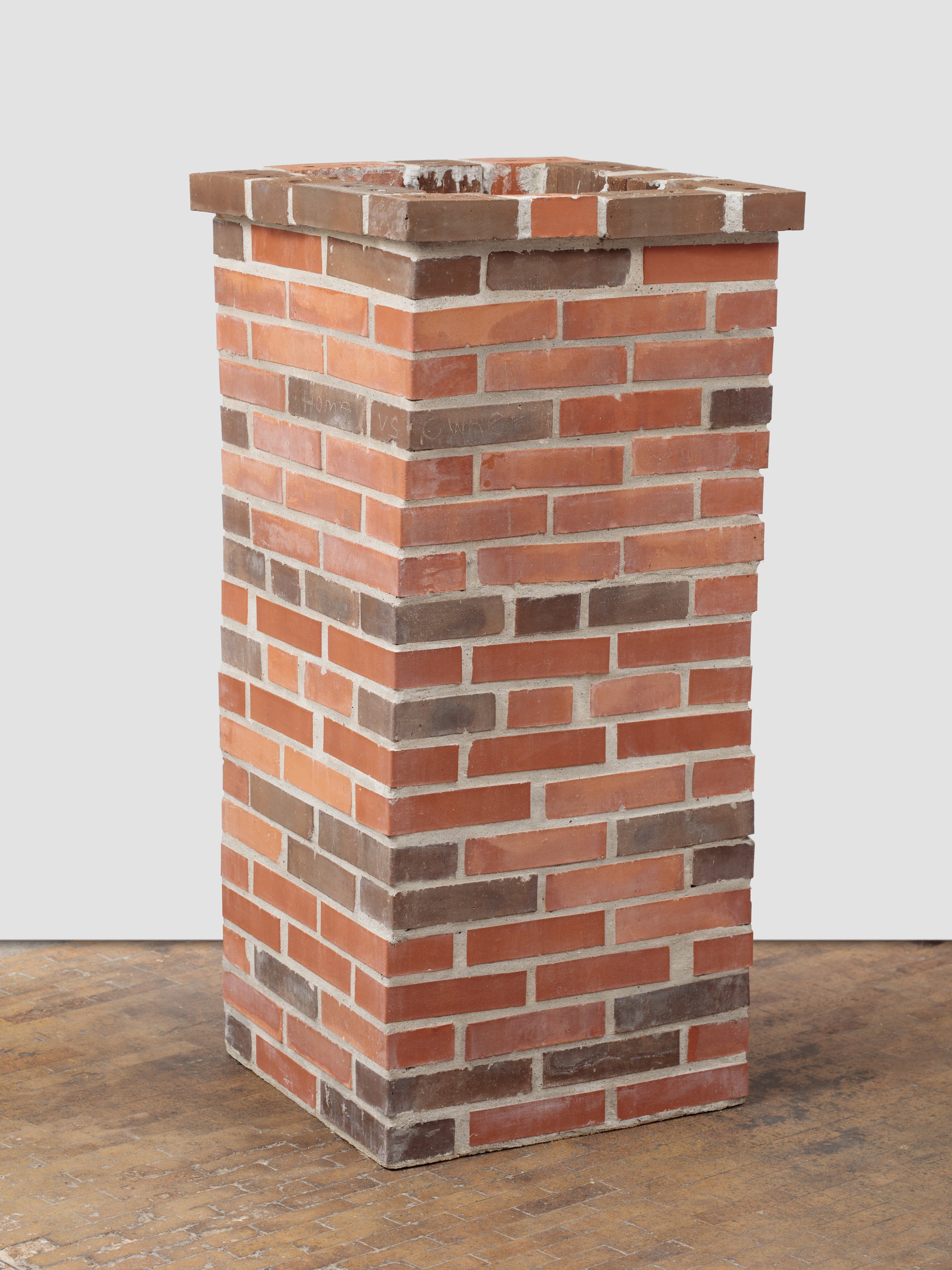 Sidsel Meineche Hansen, home vs owner 2, bricks and mortar, 60 x 60 x 120 cm, 2020
