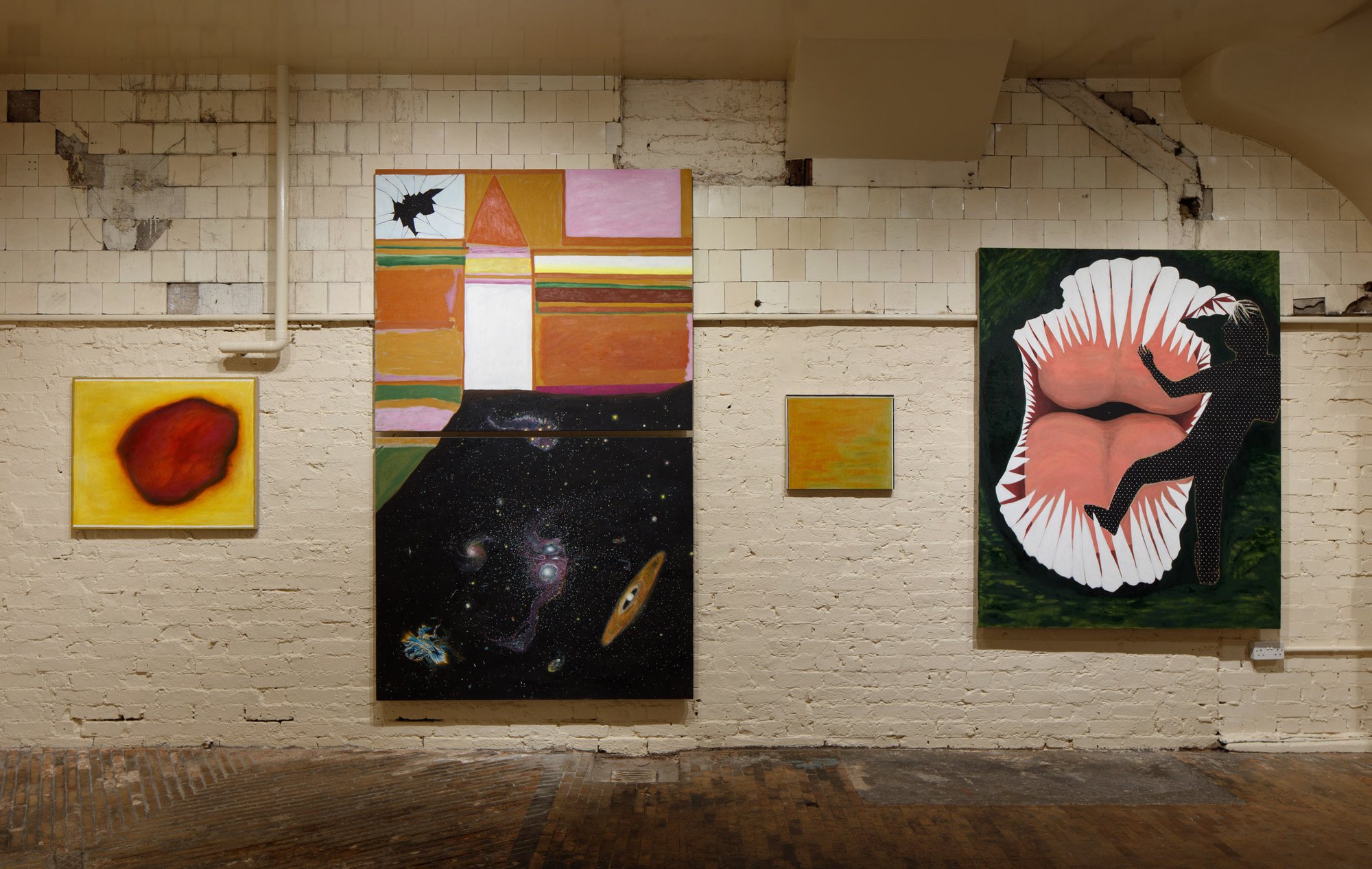 Installation view, Leidy Churchman, The Between is Ringing, Rodeo, London, 2021