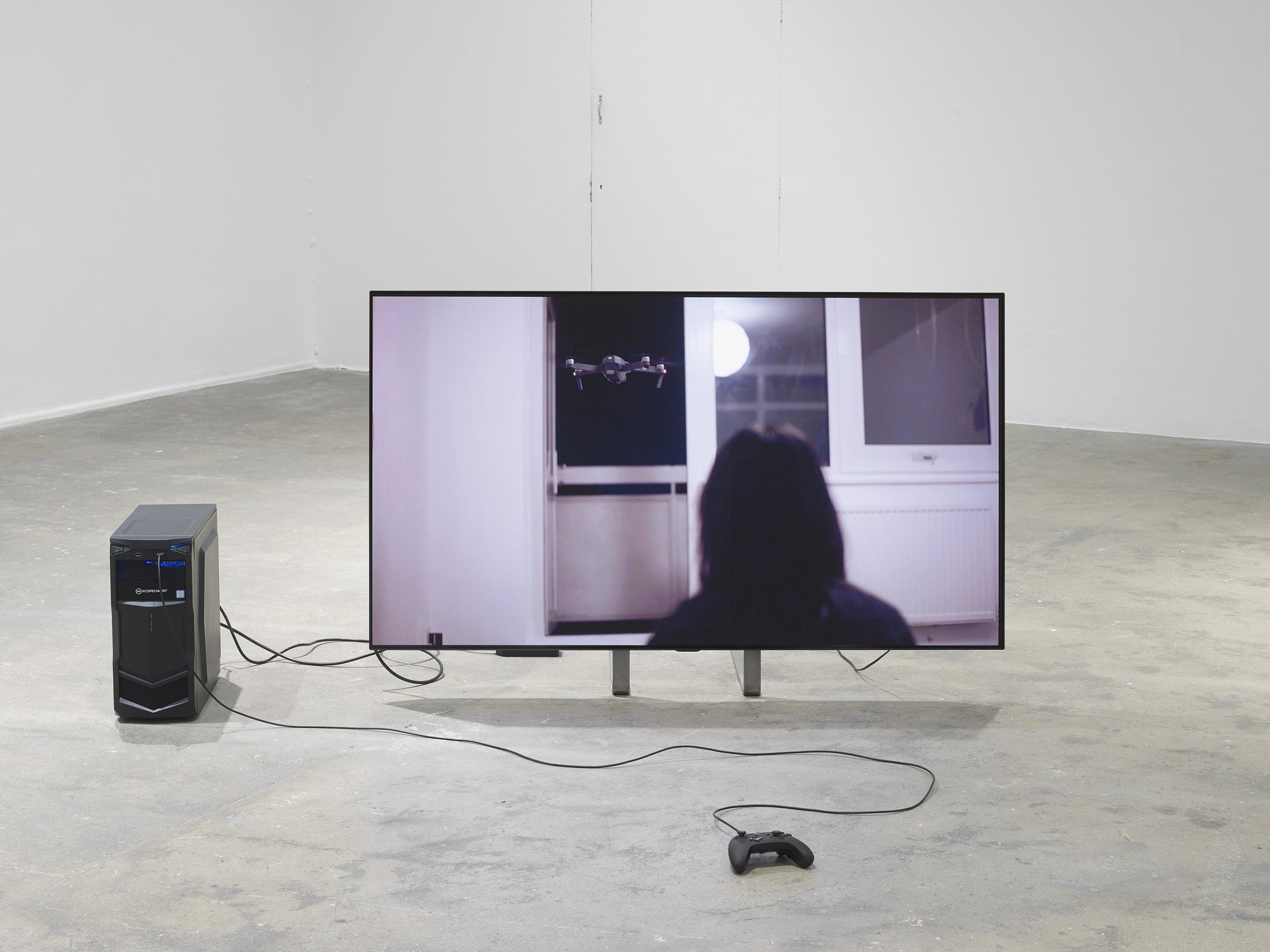 Sidsel Meineche Hansen, End-Used City, computer‐generated images, game controller, PC, video, sound, 12 min., 2019