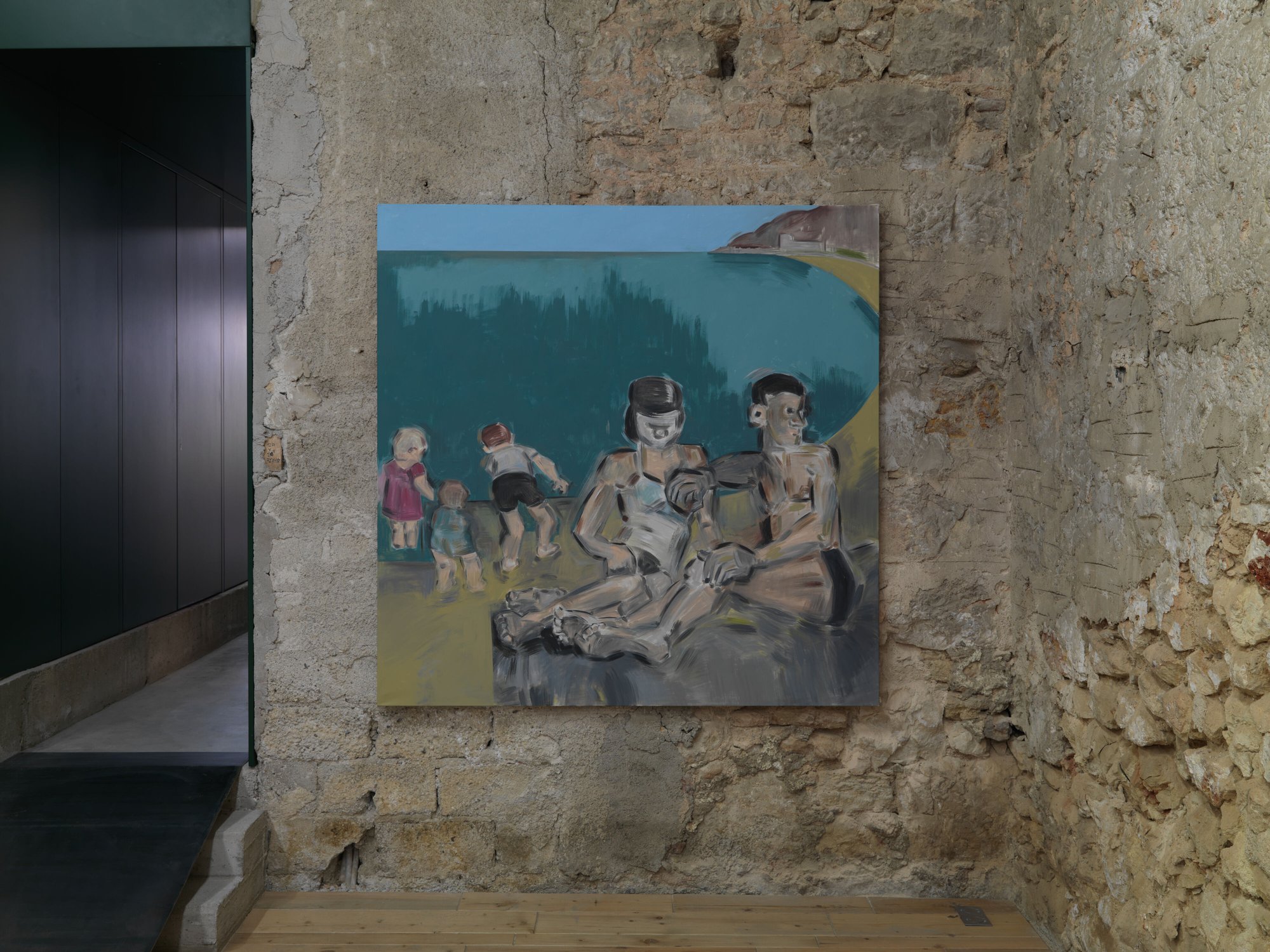 Apostolos Georgiou, Untitled, acrylic on canvas, 170 x 170 cm, 2020. Installation view, Ένας Ένας - One by One, RODEO, Piraeus, 2020