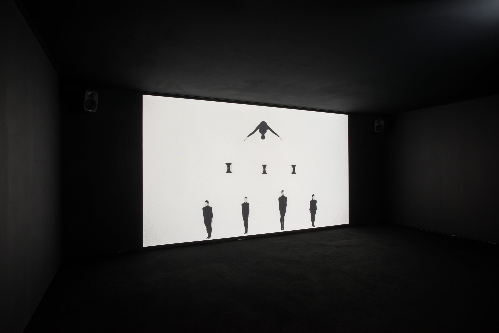 Duncan Campbell, It for Others, 16 mm film and analogue video transferred to digital video, 2013. Installation view, Michael Clark: Cosmic Dancer, Barbican Centre, London, 2020