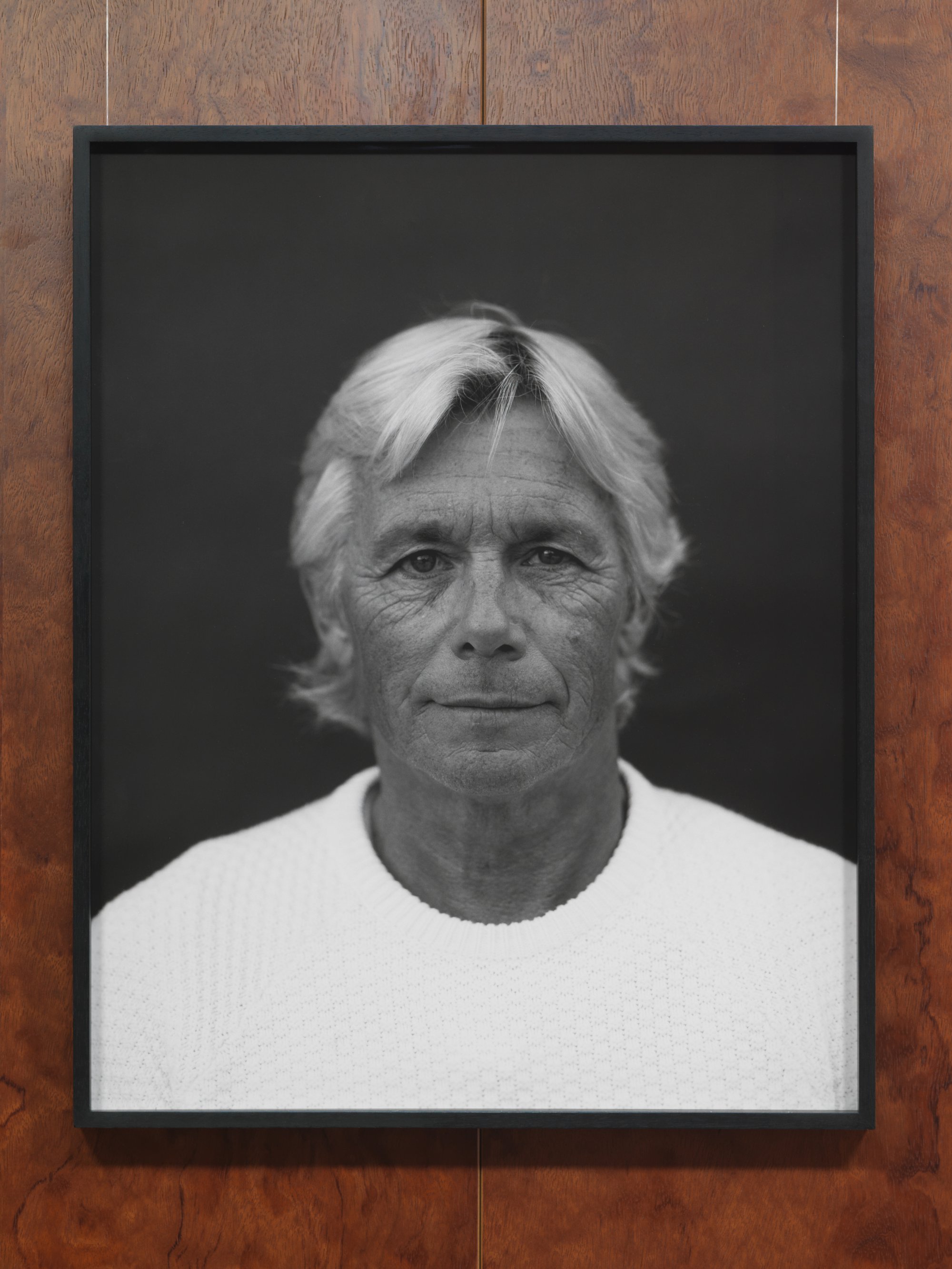 Christodoulos Panayiotou, The Portrait of Christopher Atkins, inkjet print on 300 gsm Pura Smooth, wooden frame, UV glass, 47.5 x 59.5 cm, 2021