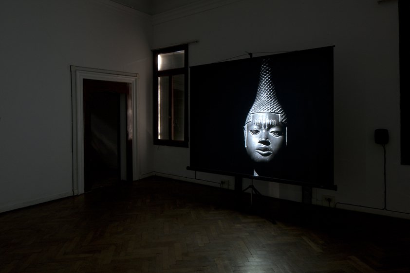 Duncan Campbell, It for Others, 16 mm film and analogue video transferred to digital video, 2013. Installation view, Scotland + Venice, Palazzo Pisani, 55th Venice Biennale, 2013. 