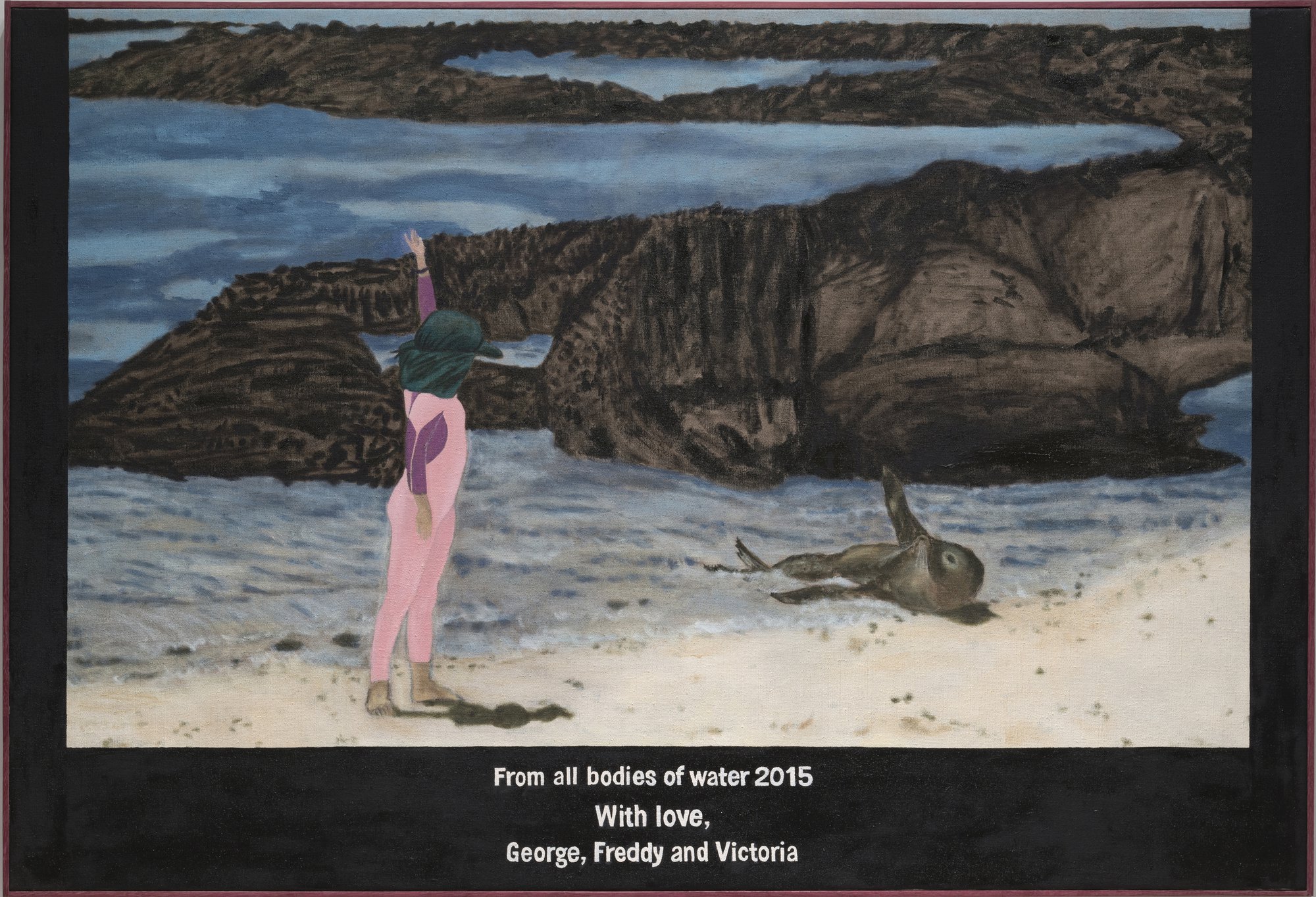 Leidy Churchman, George Eisenman, oil on linen, 90 x 132 cm (35 3/8 x 52 in), 2017