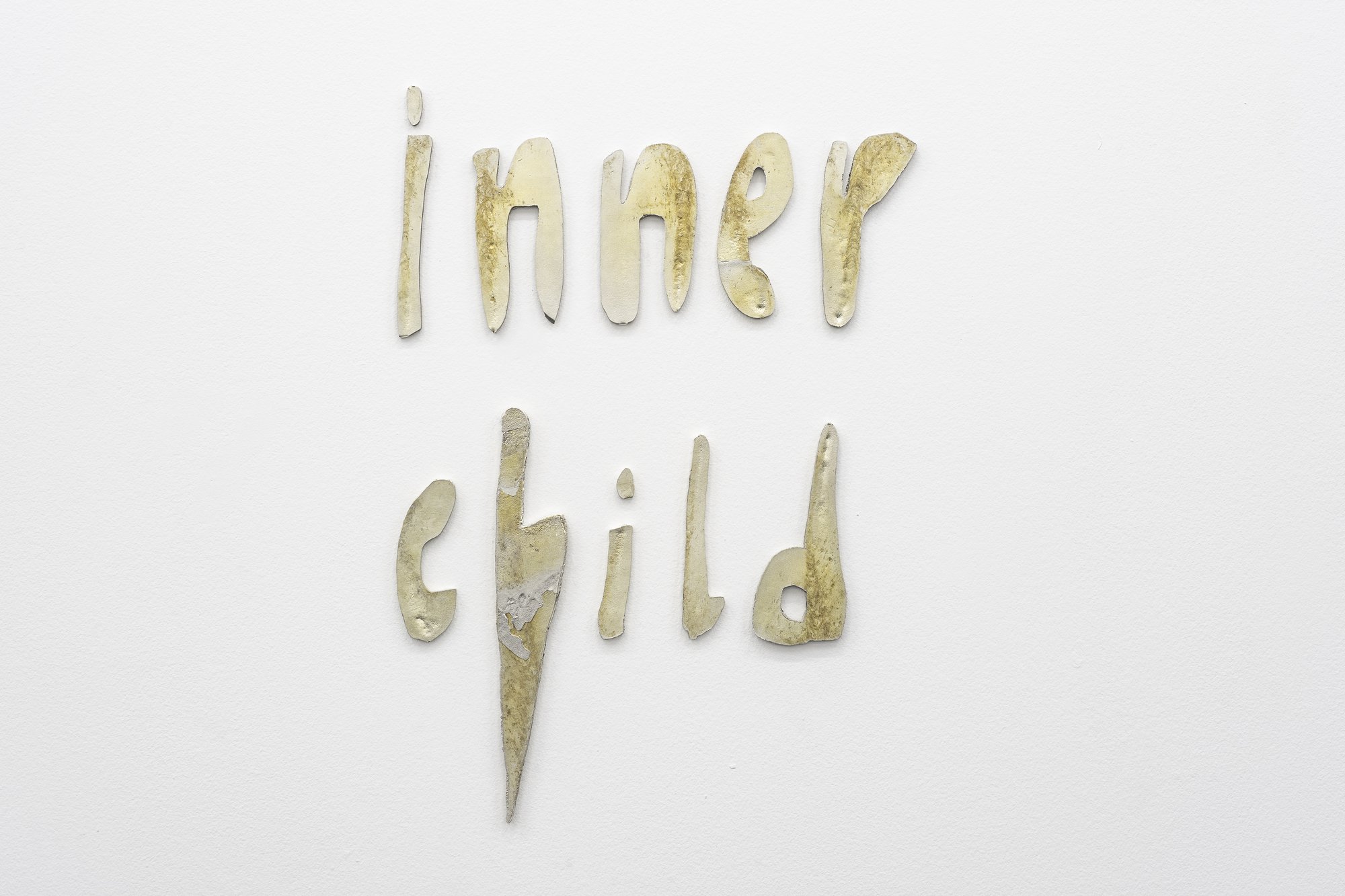 Sidsel Meineche Hansen, Inner child, cast in tin, ca 37 x 46 cm, 2021