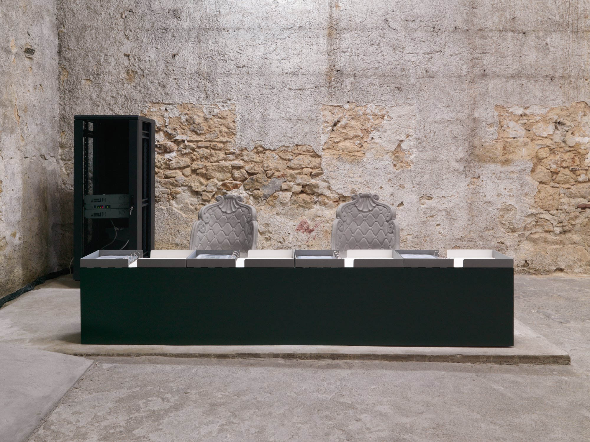 Installation view, Iris Touliatou, μητέρες, Rodeo, Piraeus, 2022.