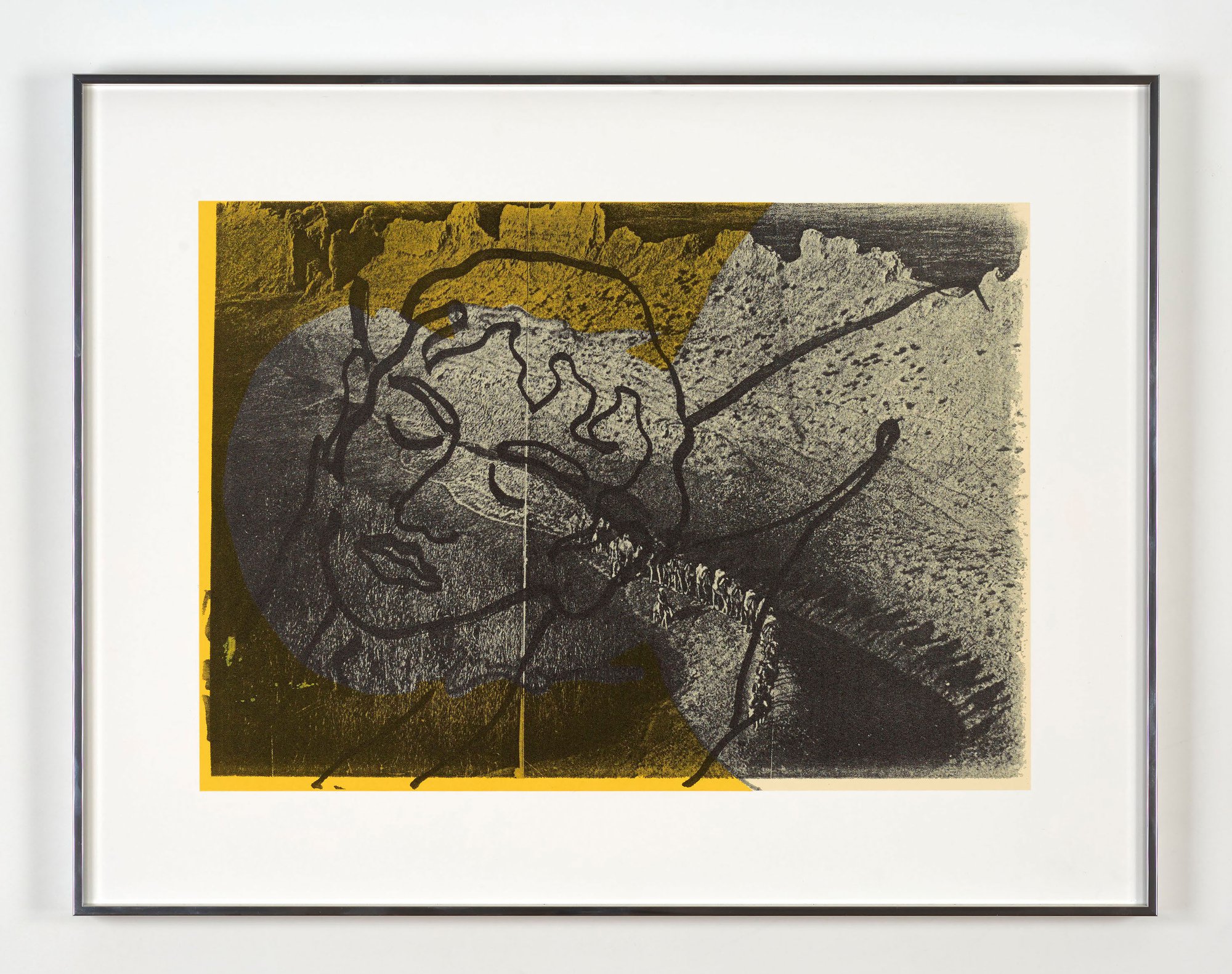 Lukas Duwenhögger, Rest on Flight, silkscreen print on paper, 29.5 x 42.5 cm, edition of 35 + 5AP, 1979/2014