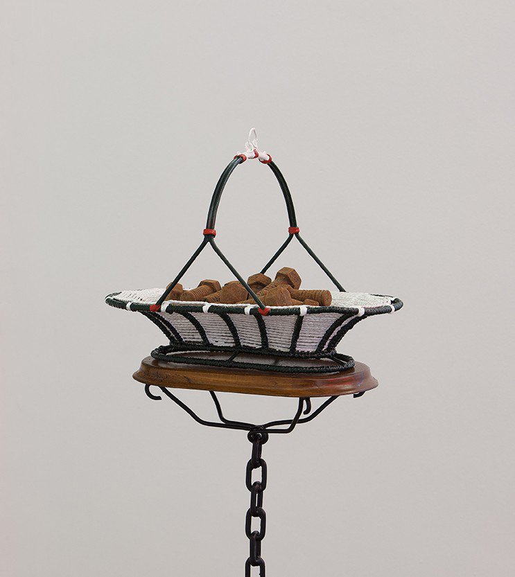 Lukas Duwenhögger, Rust at Rest, mixed media, 130 x 25 cm (51 1/8 x 9 7/8 in), 2008