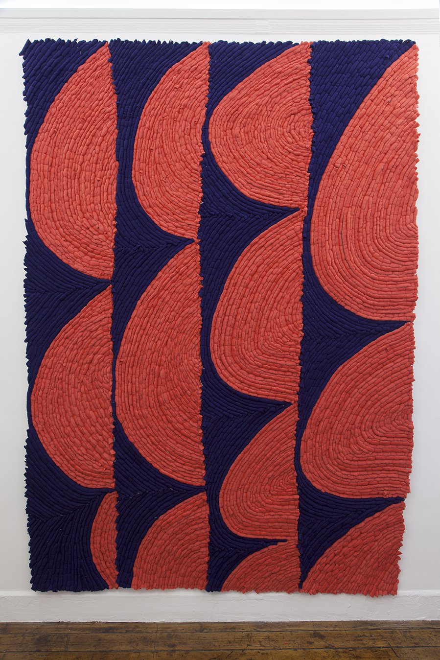 Enrico David, Untitled, wool on canvas, 283 x 202 cm, 2014–2015