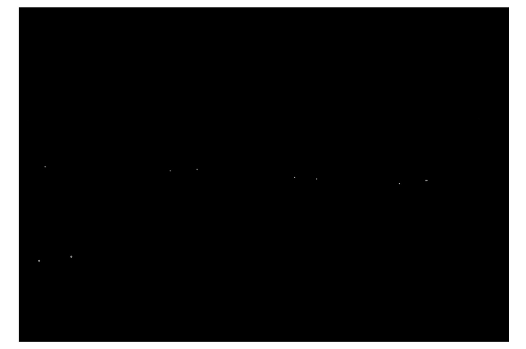 Eftihis Patsourakis, Stars #3, spray on photograph, 30.5 x 34.5 cm (12 x 13 2/3 in), 2010