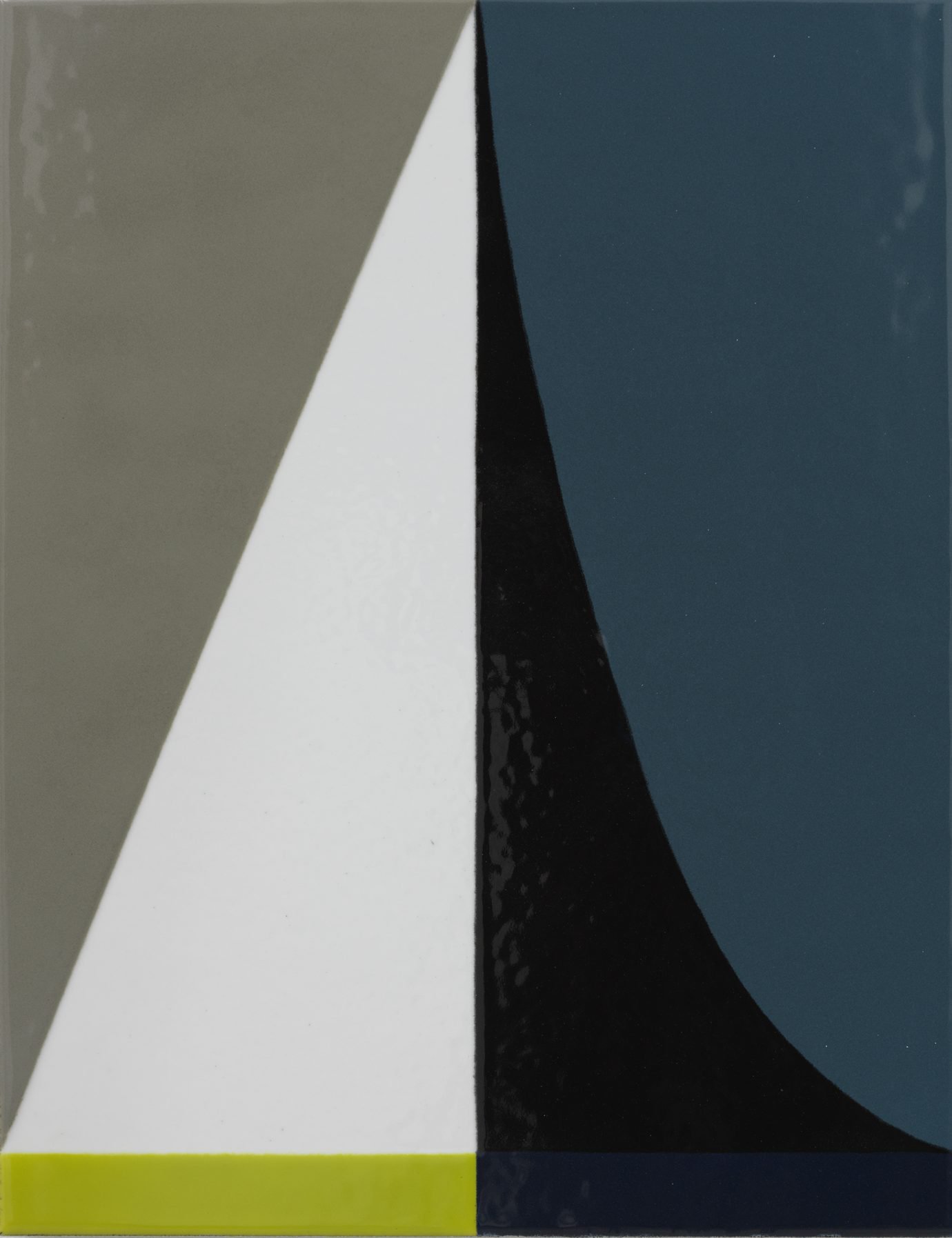 Ulrike Müller, Container, vitreous enamel on steel, 39.4 x 30.5 cm, 2019